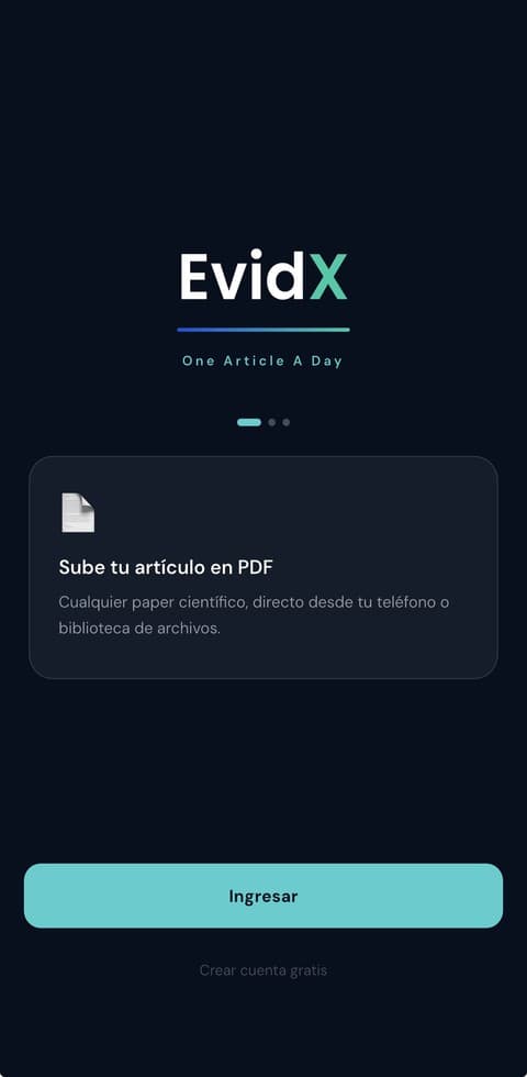 Ingresa a la app